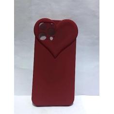 Capas de telefone de silicone TPU macias com coração fofo para iPhone 13 Pro Max 14 11 12 Pro Max Xr Xs Max X Cover, WR, para iphone 13