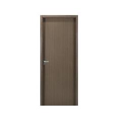 Kit Porta de Madeira Lisa 215x84cm com Batente de MDF Ultra 10cm Melamínico MGM Carvalho Quebec