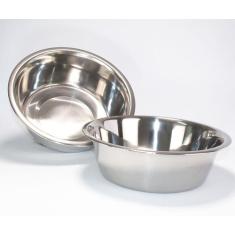 Kit 2 Tigelas Comedouro E Bebedouro Para Cães E Gatos Inox 750Ml Chale