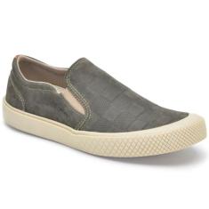 Tênis Masculino Iate Slip on Novo da GTS, Cinza, Escuro, 41