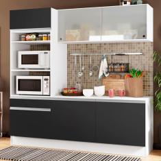 Cozinha Compacta Madesa Topazio com Balcão e Tampo