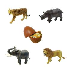 Blocos de quebra-cabeça Ukenn Animals Figures, brinquedo pré-escolar 3D, 4 peças