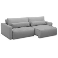 Sofá 4 Lugares Retrátil e Reclinável Siena Veludo Cinza