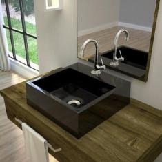 Kit Cuba Q395 com Torneira 1198 Metal 1/4 Volta Compace