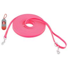 Coleira longa à prova d'água para treinamento de cães 16 pés/30 pés/50 pés, coleira longa para cães, resistente, guia para cães grandes, médios e pequenos ao ar livre, passeando, jogando, acampando ou