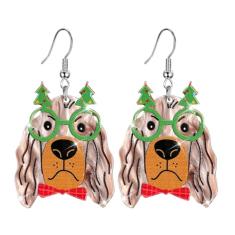 JMHACHY Brincos de Natal para mulheres – Enfeites de Natal de acrílico leve e divertido, presente de festa de pesadelo antes de Natal para meninas, Acrílico, Sem pedra preciosa