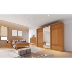 Guarda Roupa com Espelho 3 Portas 6 Gavetas - Palissy Bettio - Móveis 