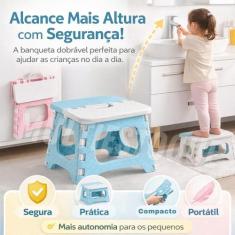 Banqueta Dobrável Infantil Sortido - TOP RIO