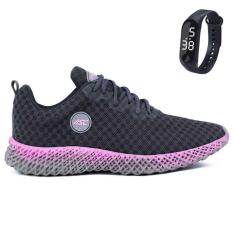 Tenis Feminino Academia Esporte Leve Caminhada ASC Conforto Com Relógio-Feminino