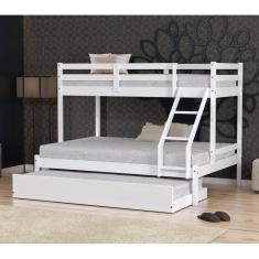 Treliche Casal/Solteiro Eco Madeira Maciça Branco Mobilistore