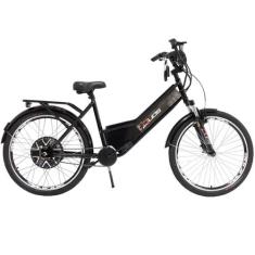 Bicicleta Elétrica Confort 800W 48V 15Ah Preta - Duos