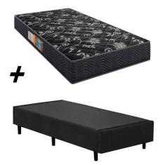 Cama Box Solteiro + Colchão Portobel Verona D28 54x88x188