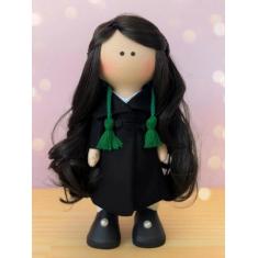 Boneca advogada - defensora pública - Marias de Pano, Preto