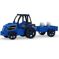 Trator Carreta Agroworks 33X12X13Cm S - GGB PLAST