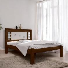 Cama Casal Com Cabeceira Flex Lavínia Malbec E Off White
