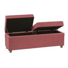 Recamier Bau Madri 1,20m Suede Rose - Inova Decor