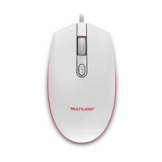 Mouse Gamer Multilaser 2400Dpi Led 7 Cores Branco Mo299