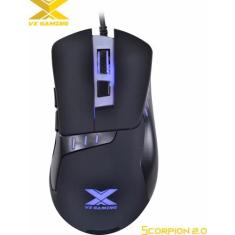 Mouse óptico vx gaming scorpion 2.0 3200 dpi ajustável e 06 botões pre