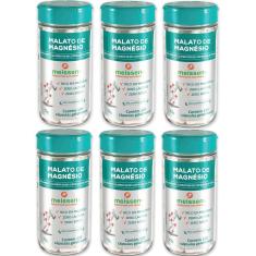 Kit 6 x malato de magnésio 120 cápsulas 500mg meissen