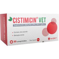 Suplemento Alimentar Avert Cistimicin Vet para Cães e Gatos - 30 Comprimidos