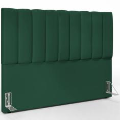 Cabeceira Cama Box Casal Queen 160 Cm Suede Verde Musgo