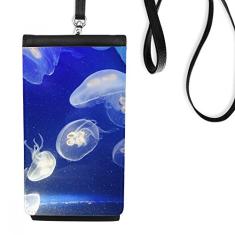 Bolsa para celular com imagem de natureza da ciência, bolsa para celular com bolso preto