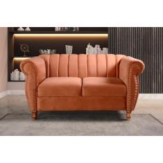 Namoradeira Realeza Sofá Chesterfield Decoração Sala Recepção Estilo R