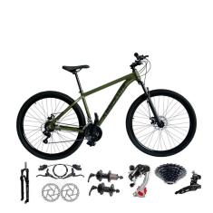 Bicicleta Aro 29 Absolute Nero 5 Câmbios Shimano 24v K7 11/32 Freios Disco Hidráulicos Susp. Trava-Unissex
