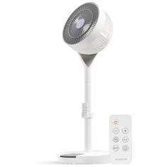 Ventilador Pedestal com Controle Remoto, Oscilação de 360 Graus e 12 Velocidades, 110V, IRIS USA, Branco