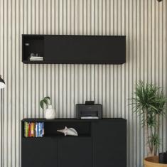 Armário Aéreo com Nicho e Porta Basculante 35x135x35cm