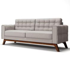 Sofá 150 Cm 2 Lugares Sandero C-309 Veludo Bege Claro - Domi