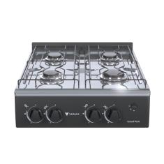 Fogao a Gas Portatil 4 Bocas Venax Grand Petit Vetro Preto