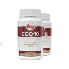2 Coenzima Q10 Coq10 120 200 Mg Na Porção + Vit E 120 Caps - Vitafor