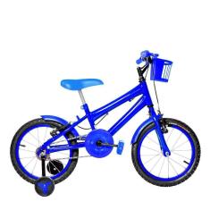 Bicicleta Infantil Masculina Aro 16 Alumínio Colorido Azul