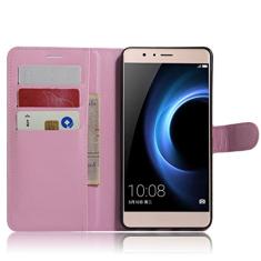 Capa carteira para Huawei Honor V8, capa carteira flip de couro PU premium com compartimento para cartão, suporte e fecho magnético [capa interna à prova de choque de TPU] Compatível com Huawei Honor