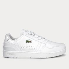 Tênis Couro Lacoste Court Sneakers Masculino-Masculino