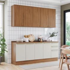 Cozinha Compacta 5 Peças com com Tampo Yasmin Espresso Móveis