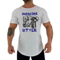 Camiseta Longline Manga Curta MXD Conceito Hardcore Style, P, Branco