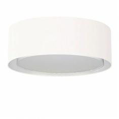Plafon Cilíndrico Duplo Md-3038 Tecido 80x30cm Bivolt Branco