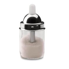 Açucareiro De Vidro Com Dosador 150G Tampa De Aço Inox Forma