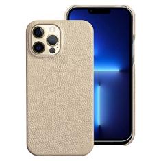Capa de telefone de couro genuíno para iphone 14 13 Pro Max 12 13 mini 12 pro max 11 XR XS MAX 8 plus Capa traseira luxuosa, bege, para iPhone XS Max
