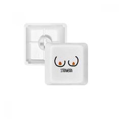 Kit de atualização de jogos com teclado mecânico PBT de desenho engraçado Red Strawberry