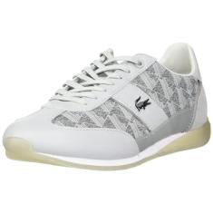 Lacoste Tênis masculino Angular, Cinza/branco, 42