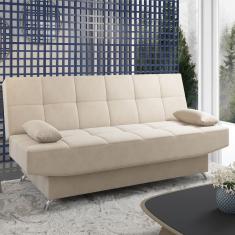 Sofa Cama Floki 3 Lugares Bege - Casa Giulia