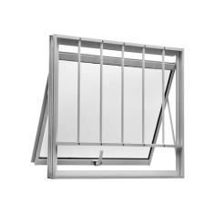 Janela Maxim-ar 1 Secção Central Topsul Vidro Mini Boreal com Grade 80x80cm Esquadrisul