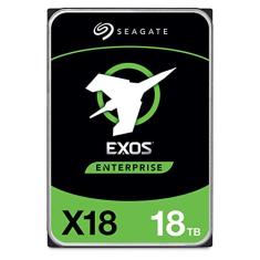 Seagate HDD empresarial Exos X18 18 TB – CMR 3,5 polegadas Hiperescala SATA 6 Gb/s, 7200 RPM, 512e e 4Kn FastFormat, baixa latência com cache aprimorado (ST18000NM000J)