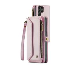 Capa carteira crossbody para samsung galaxy s24 s23 s21 s20 fe s22 ultra plus a54 a53 a52s a52 a34 a33 a25 a23 a22 a14, rosa, para galaxy s21 ultra
