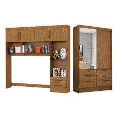 Guarda Roupa Casal Modulado Sevilha 4 e 2 Portas 8 Gavetas Plus com Ca