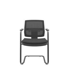 Cadeira Escritório Aproximação Interlocutor Fixa Brizza Plaxmetal Estr