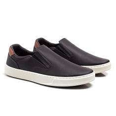 Tenis Slip On Casual Masculino com Elastico e Sola Borracha Costurada